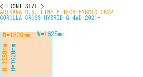 #ARIKANA R.S. LINE E-TECH HYBRID 2022- + COROLLA CROSS HYBRID G 4WD 2021-